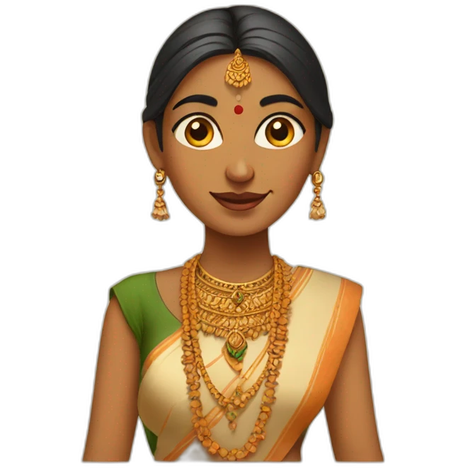 indian tradition lady emoji