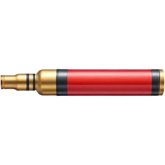 Red color shot gun cartridge  emoji