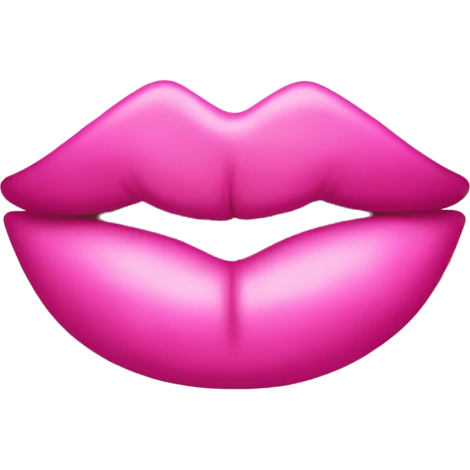 a pink lipstick kiss  emoji