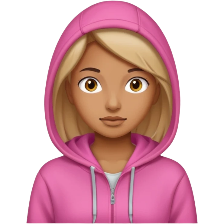 woman in pink hoodies emoji