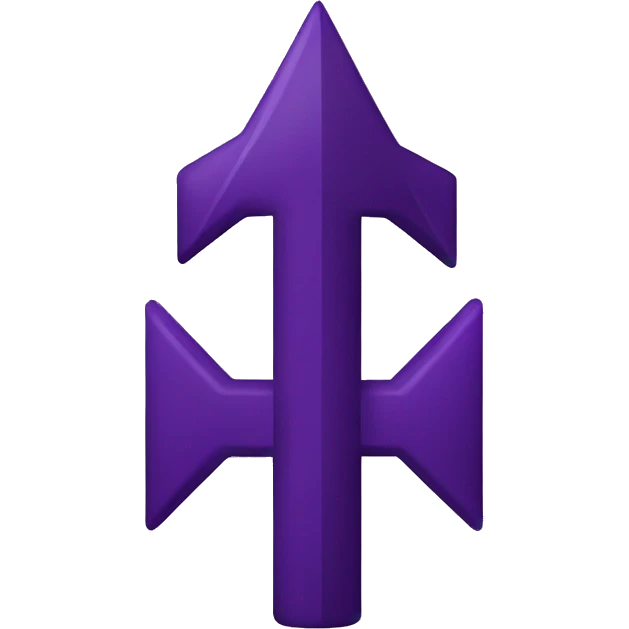 purple arrow pixel emoji