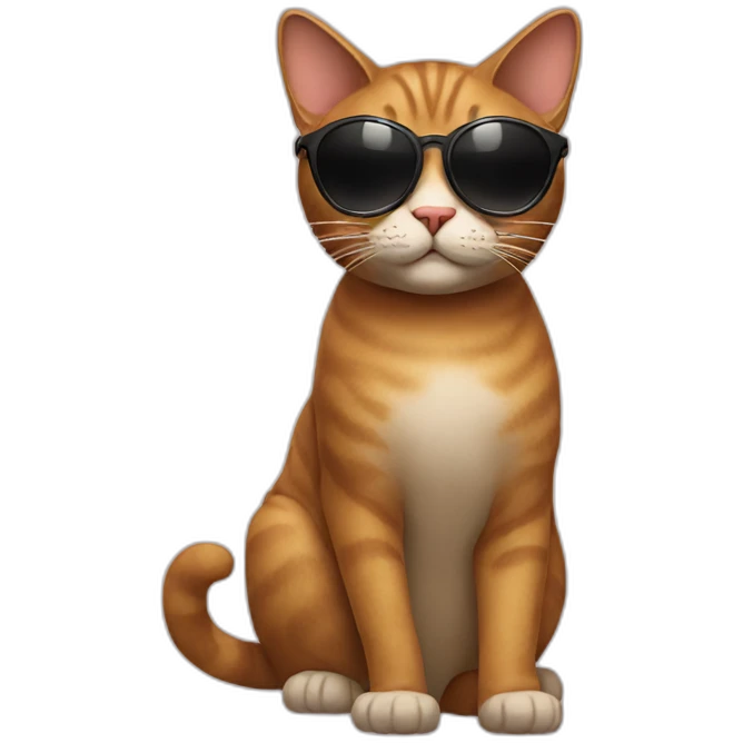 Cat with sunglasses emoji