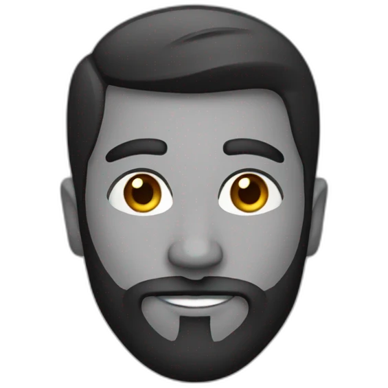 Indian male age 25 with beard emoji