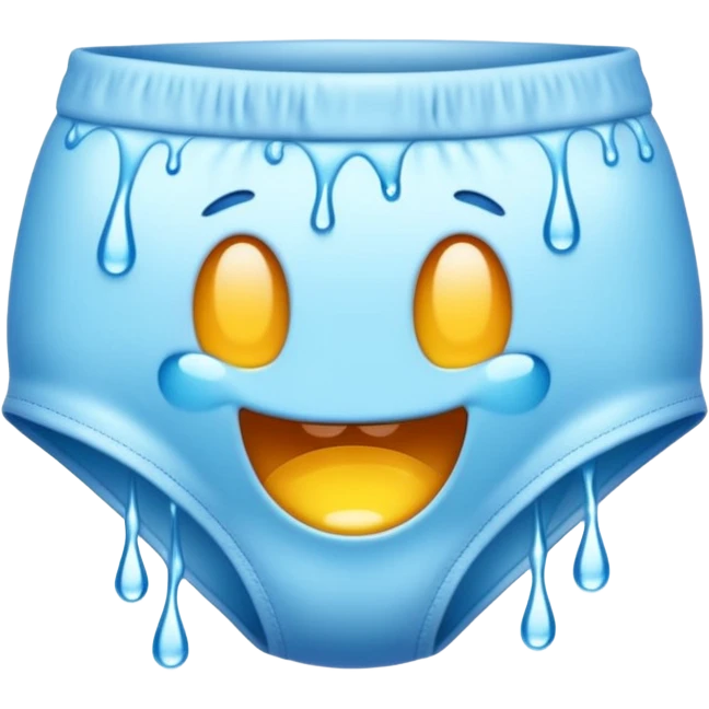 emoji underwear dripping with water emoji