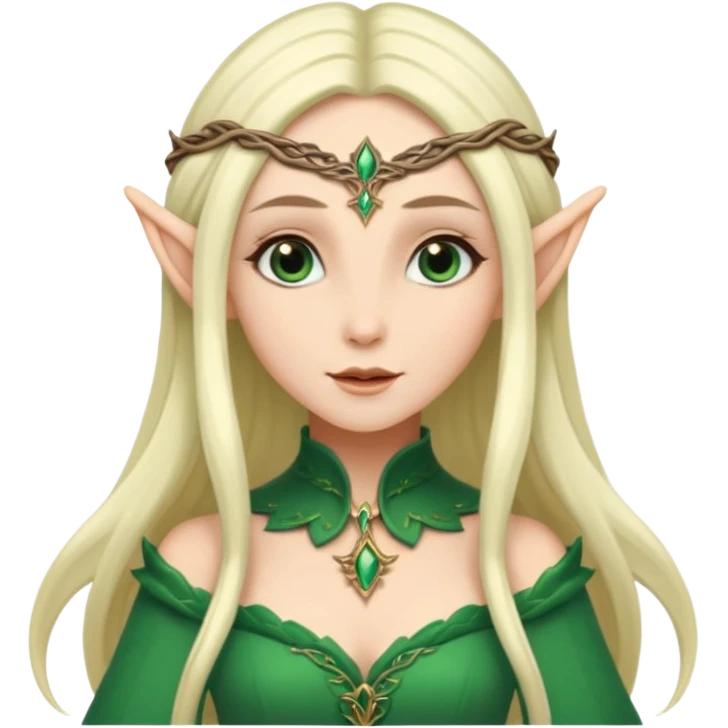 female elf elegant fantasy emoji