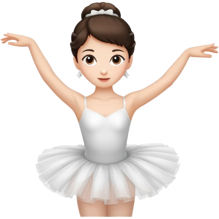 brunette ballerina emoji