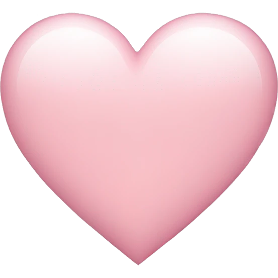 Light pink heart  emoji
