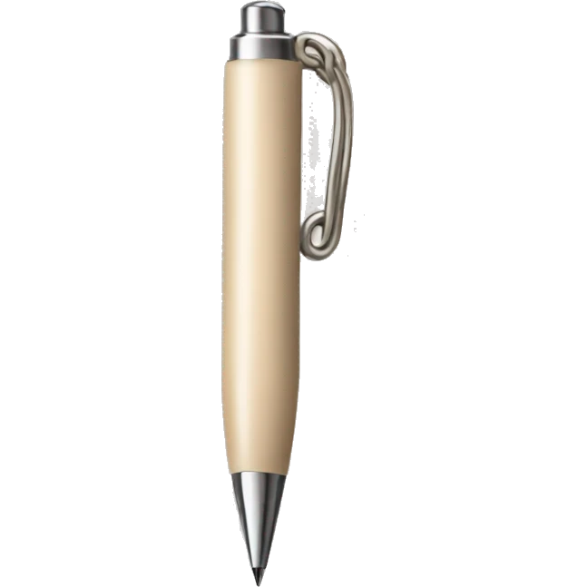 aesthetic beige pen emoji