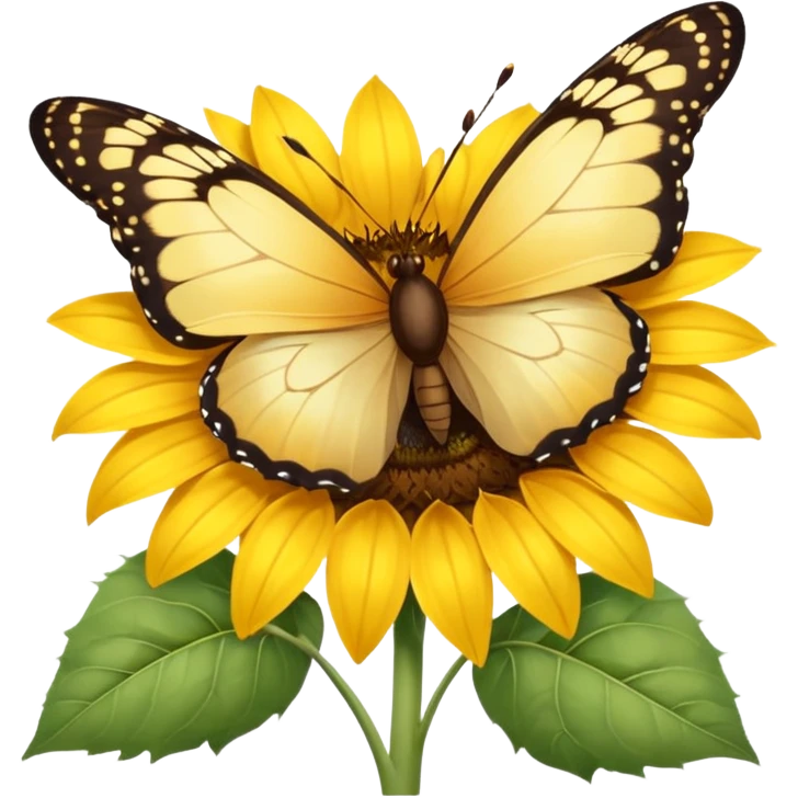 Butterfly on Sunflower emoji