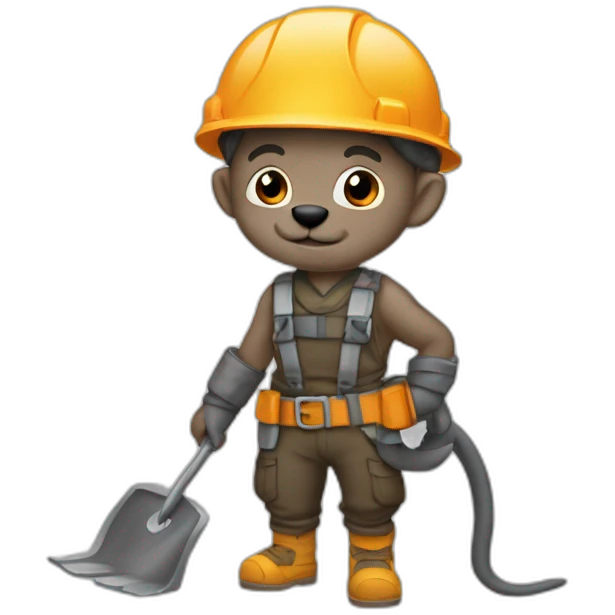 Raton laveur qui lave une serpillière emoji