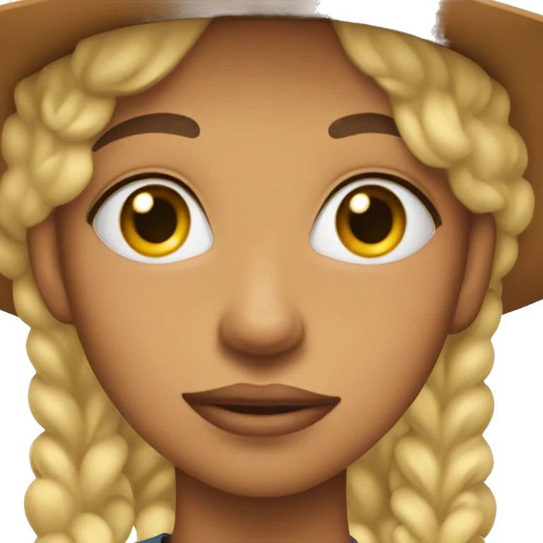 Cowboy emoji but it’s a girl with big lashes emoji