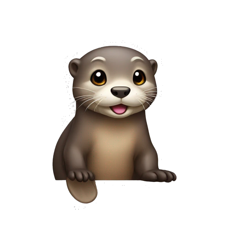 Cute otter emoji