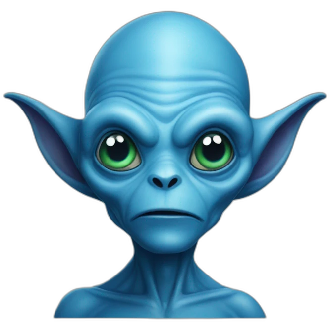 Harry Vanderspeigle blue alien emoji