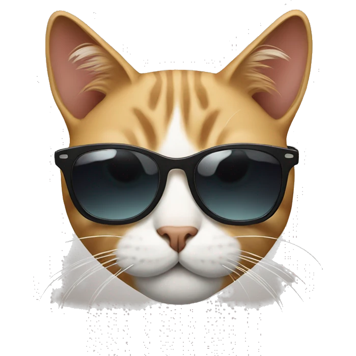 Cat with sunglasses emoji