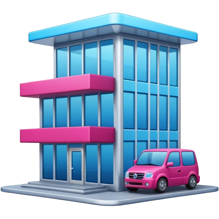 The building houses the Ozon order pickup point in its signature blue (digital blue) and raspberry colors. emoji