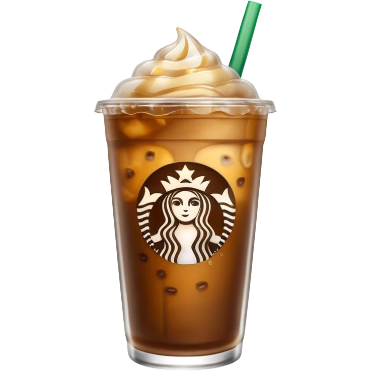 Gold Starbucks iced coffee emoji