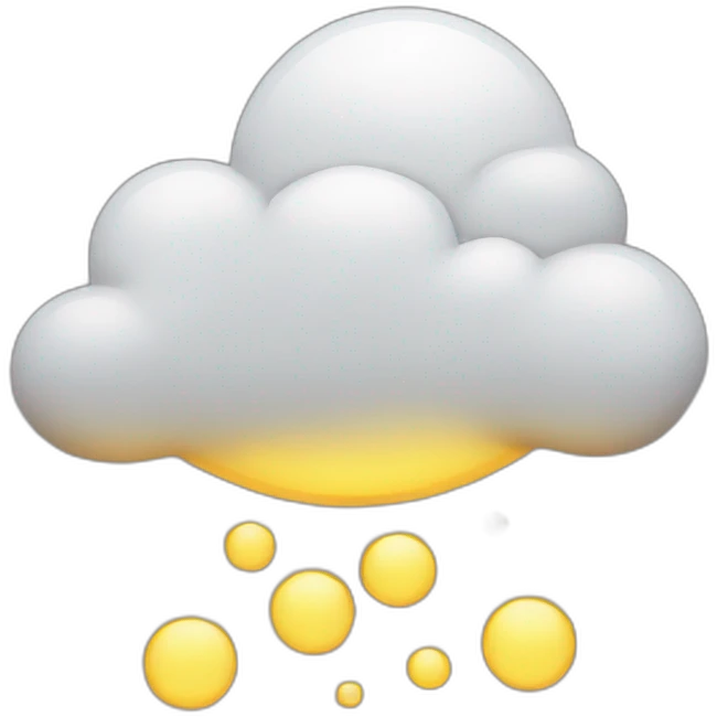 Sol y nube emoji