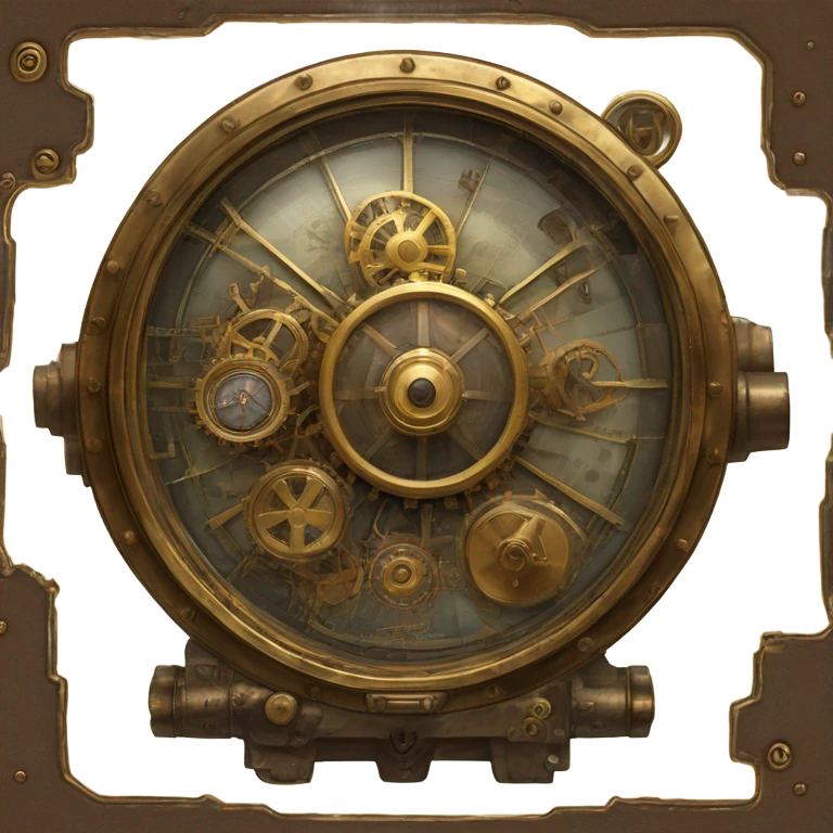 large screen steampunk frame radar display  emoji