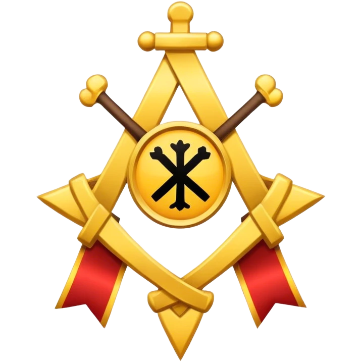 Cross with a name banner a crossed em  emoji