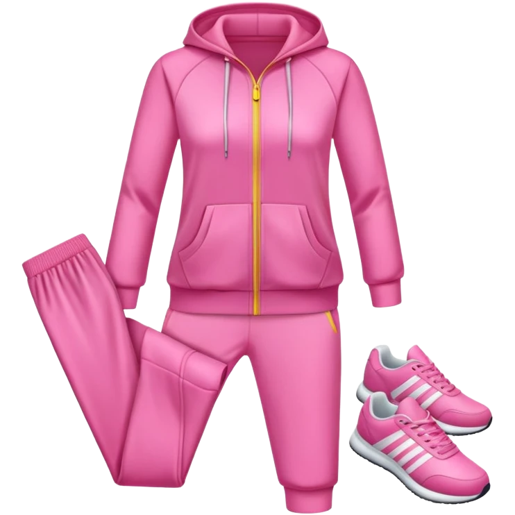 cloth ponk tracksuit without someone wearing emoji