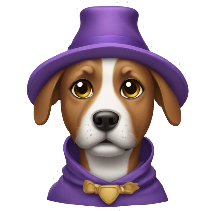 Dog with costume  emoji