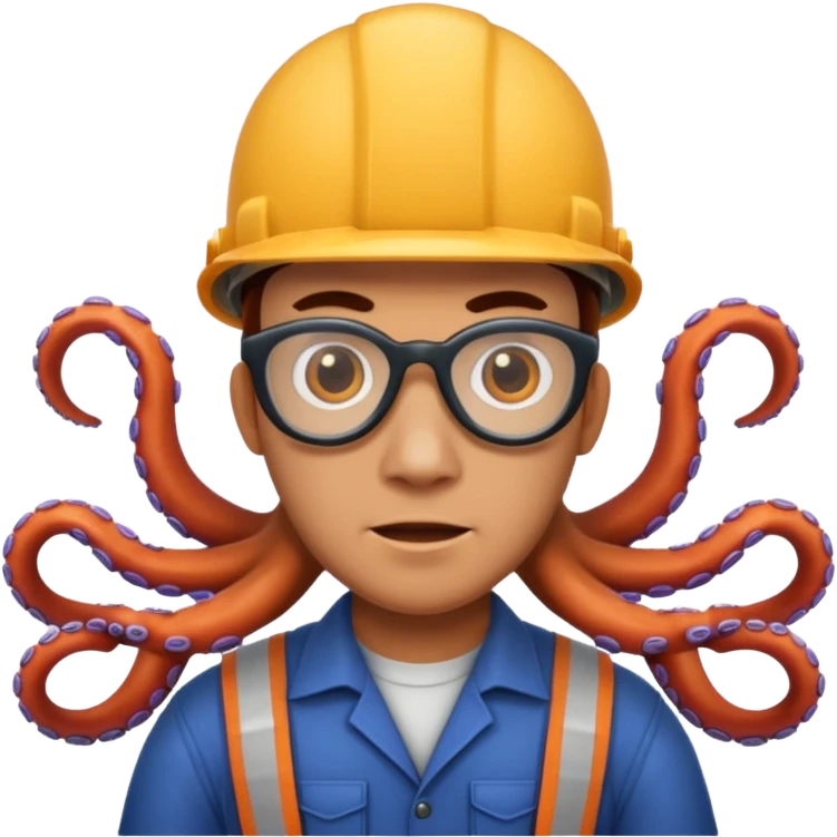 Multi taking octypus like engineer\ emoji