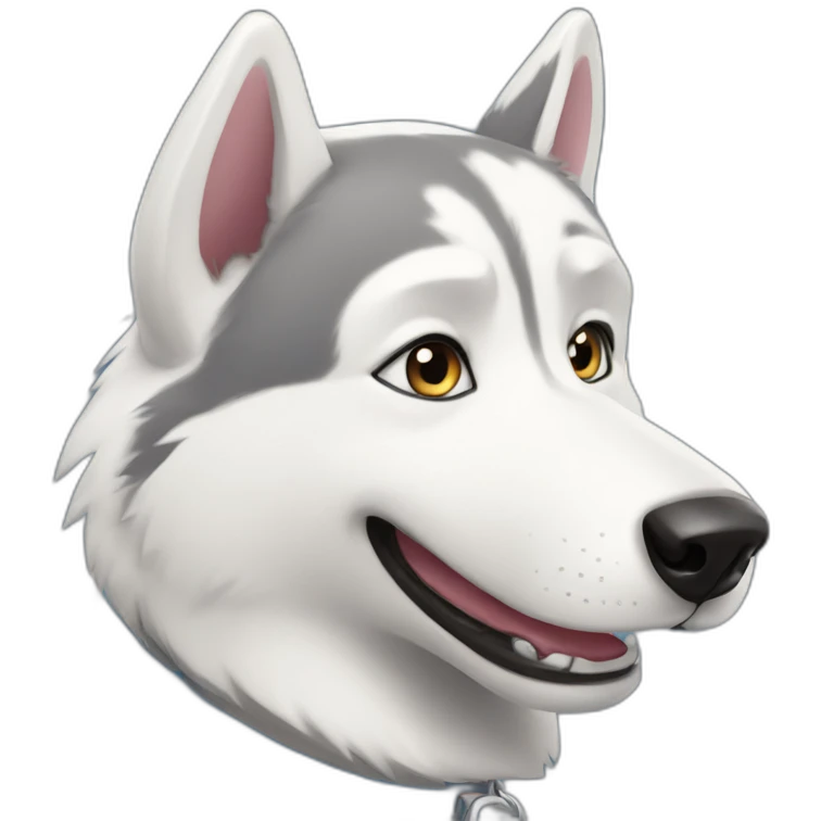 smilly husky emoji