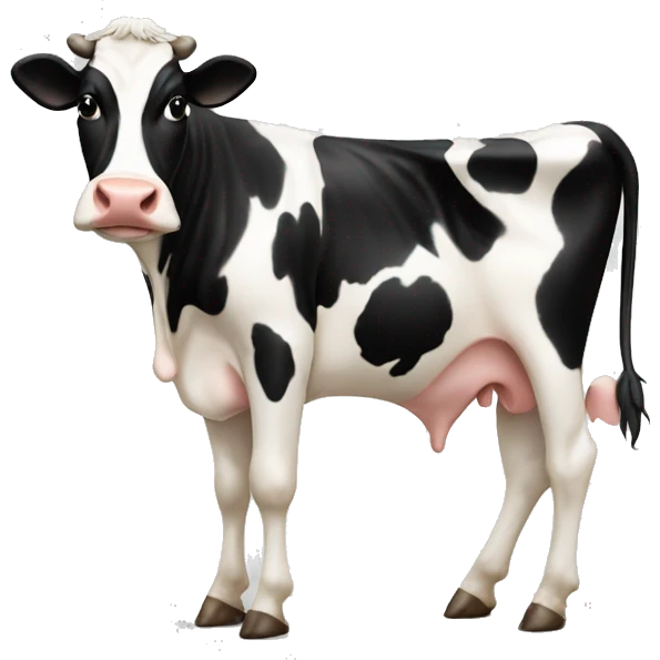 holstein cow with a lot of tiny prints emoji