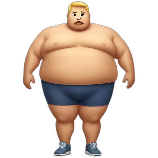 obese with muscles emoji