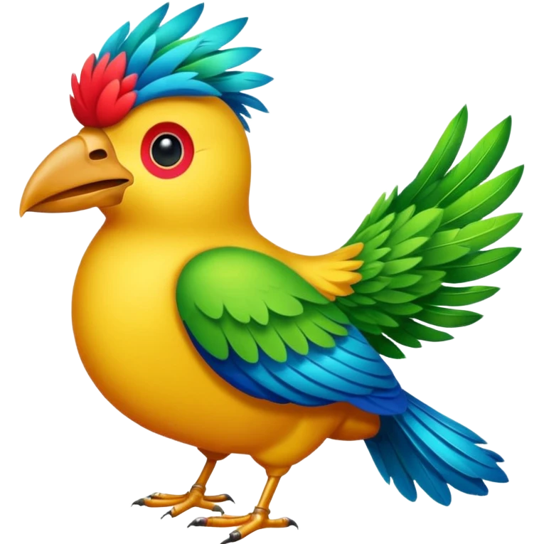 Make the norteño huelga bird into a emoji emoji