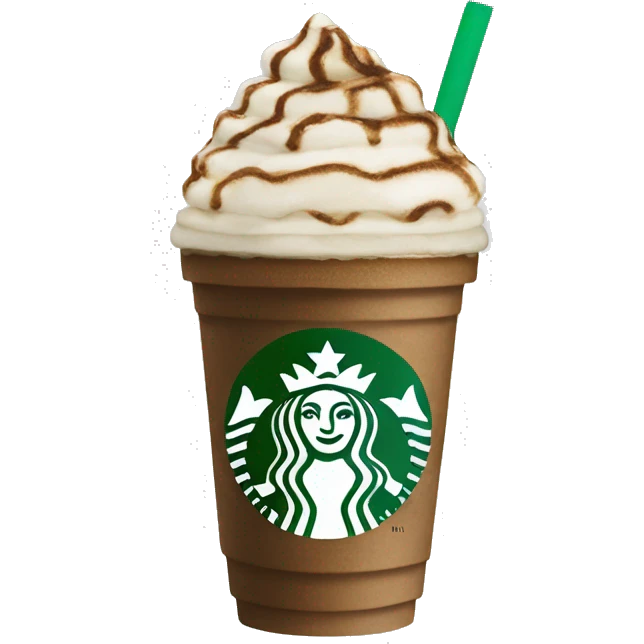 create a frappuccino from starbucks  emoji