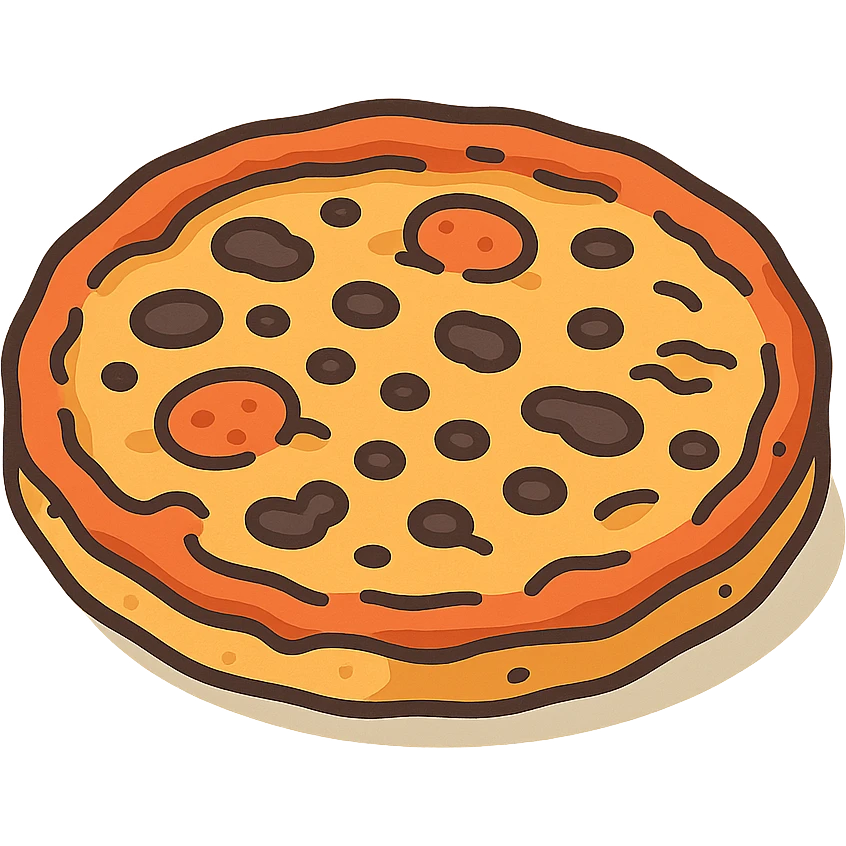 bad looking pizza emoji