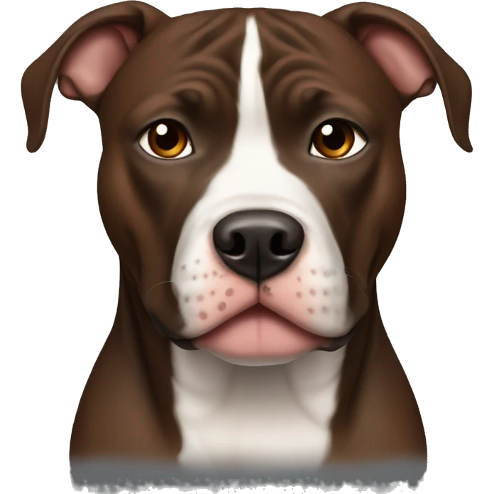 Black and brown pitbull emoji