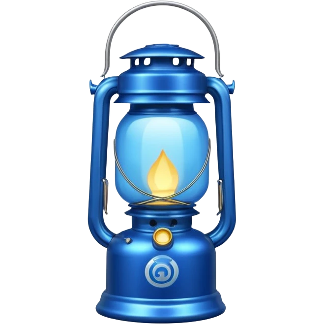 Blue colour ka lalten emoji