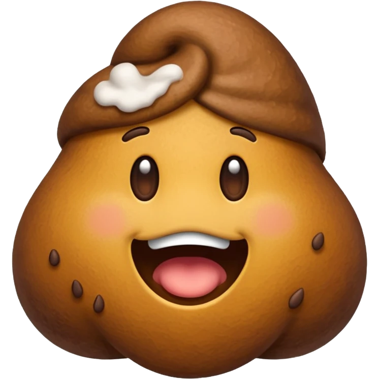 Poop emoji with 👓  emoji