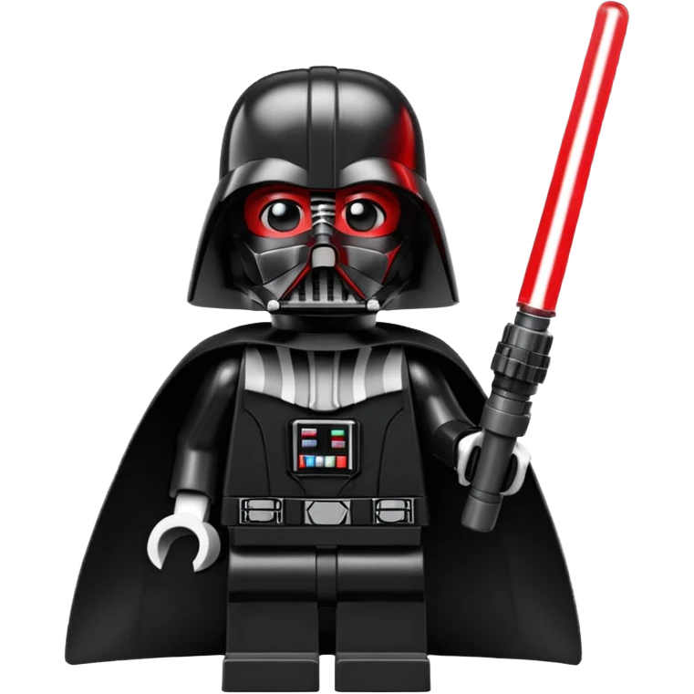 Darth Vader as a LEGO minifigure emoji