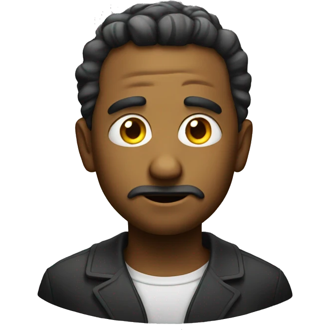 Emoji with judging face emoji