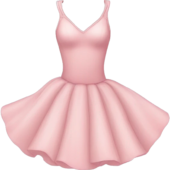 Soft pink ballerina dress emoji