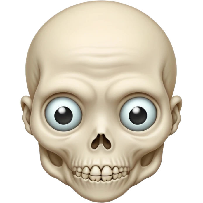 Creepy decrepit fetus emoji
