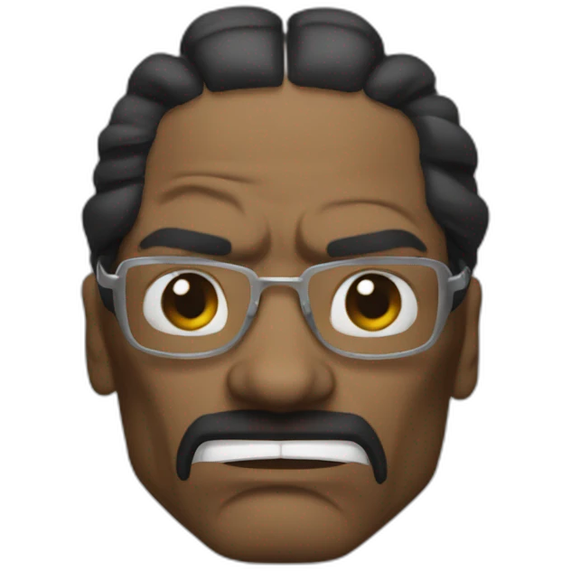 Snoop Dogg tete angry emoji