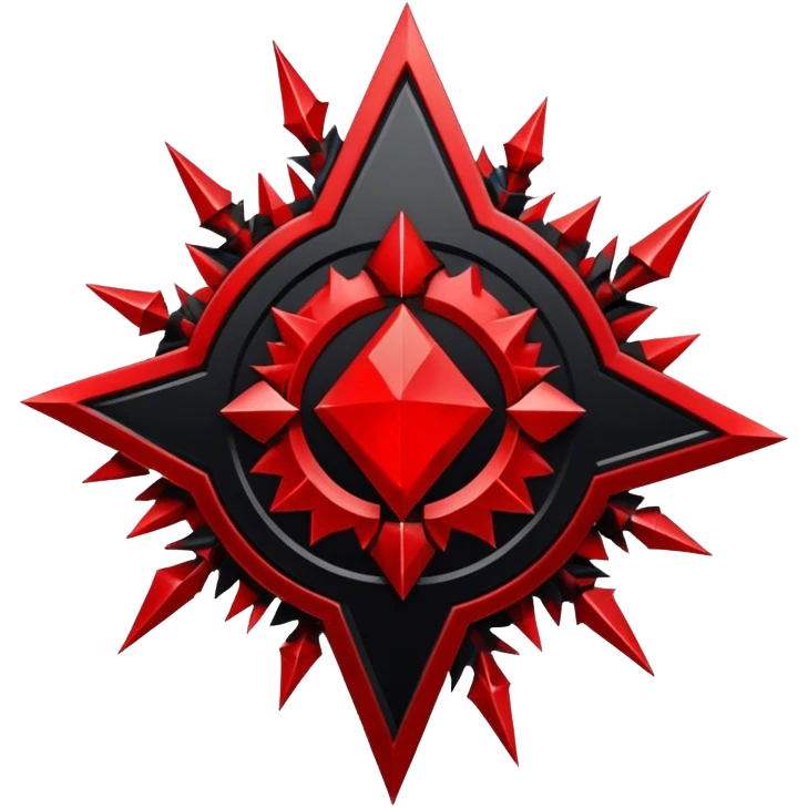 red and black chaos shards legion emblem emoji