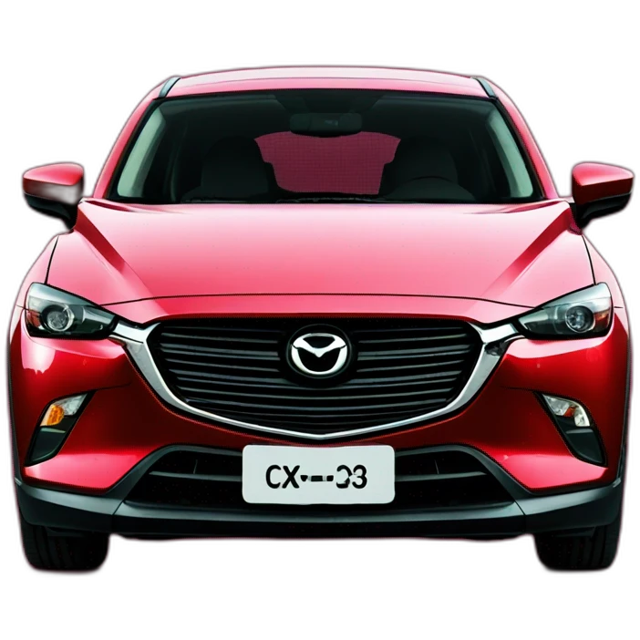 Mazda cx-3 front red emoji