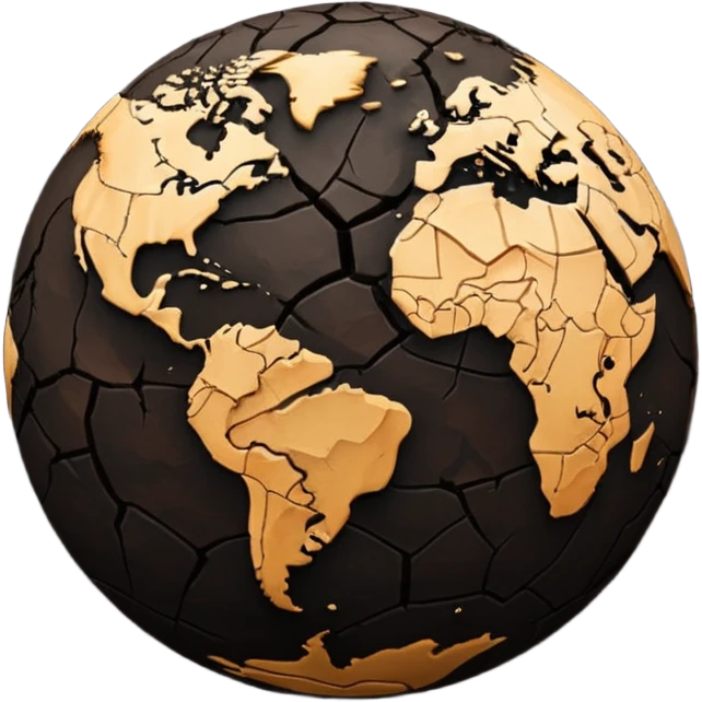 black earth with circles  emoji