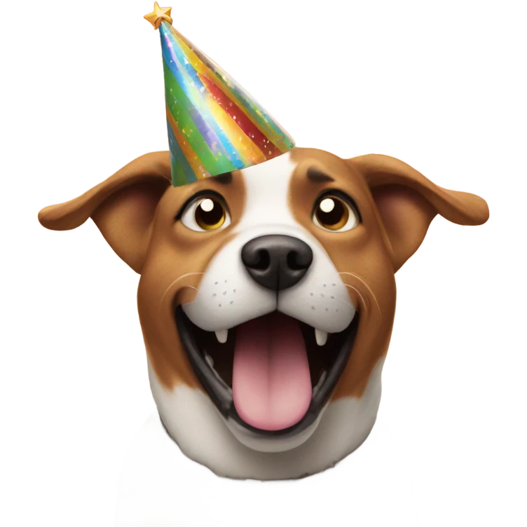 Dog singing happy birthday  emoji