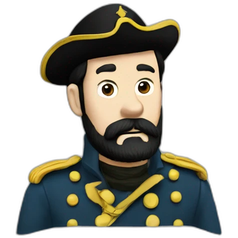 Captain haddock from tin tin emoji