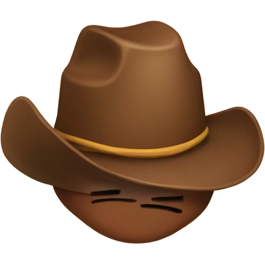 Poop with a cowboy hat emoji