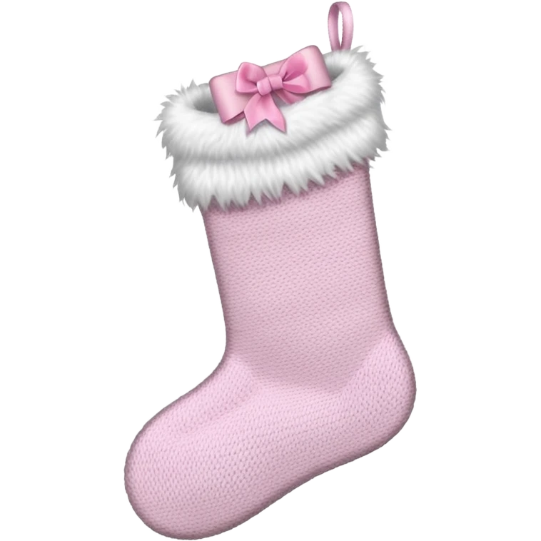 Pale Pink Christmas stocking  emoji