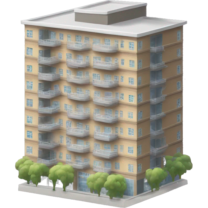 multi-storey residential building emoji