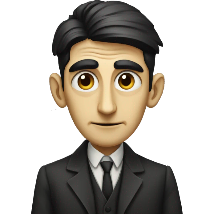 Franz Kafka celebrating emoji