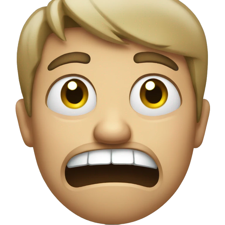 Disgusted face emoji